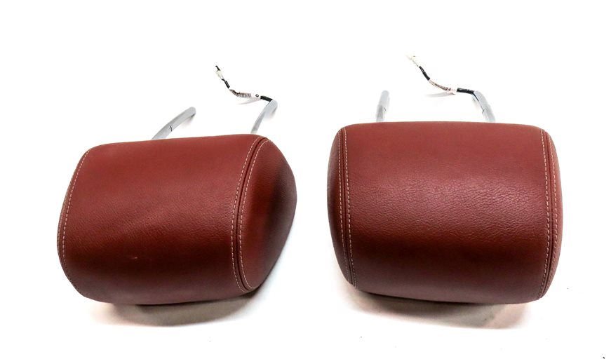 Thumbnail 5: 2011-2017 BMW X3 F25 FRONT LEFT & RIGHT SEAT HEADREST HEAD REST SET/2 (Red)
