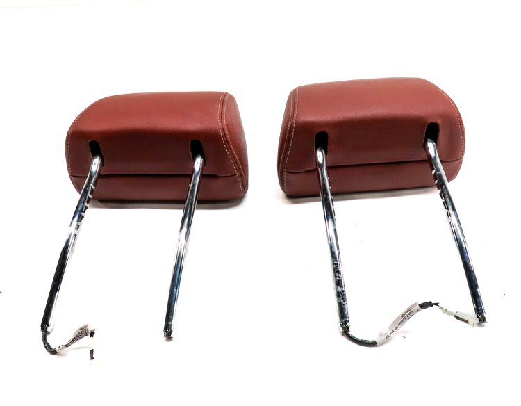 Thumbnail 6: 2011-2017 BMW X3 F25 FRONT LEFT & RIGHT SEAT HEADREST HEAD REST SET/2 (Red)