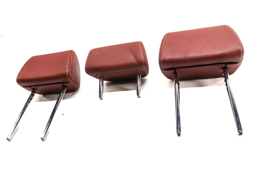 Thumbnail 2: 2011-2017 BMW X3 F25 REAR LEFT CENTER RIGHT SEAT HEADREST HEAD REST SET/3(Red)