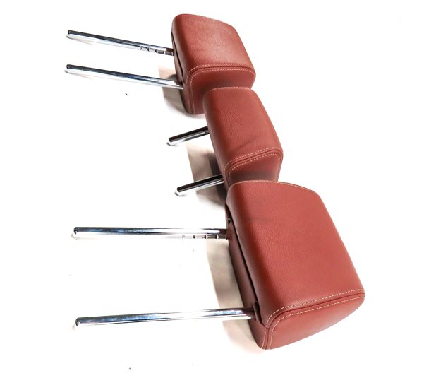 Thumbnail 3: 2011-2017 BMW X3 F25 REAR LEFT CENTER RIGHT SEAT HEADREST HEAD REST SET/3(Red)