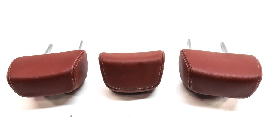 Thumbnail 5: 2011-2017 BMW X3 F25 REAR LEFT CENTER RIGHT SEAT HEADREST HEAD REST SET/3(Red)