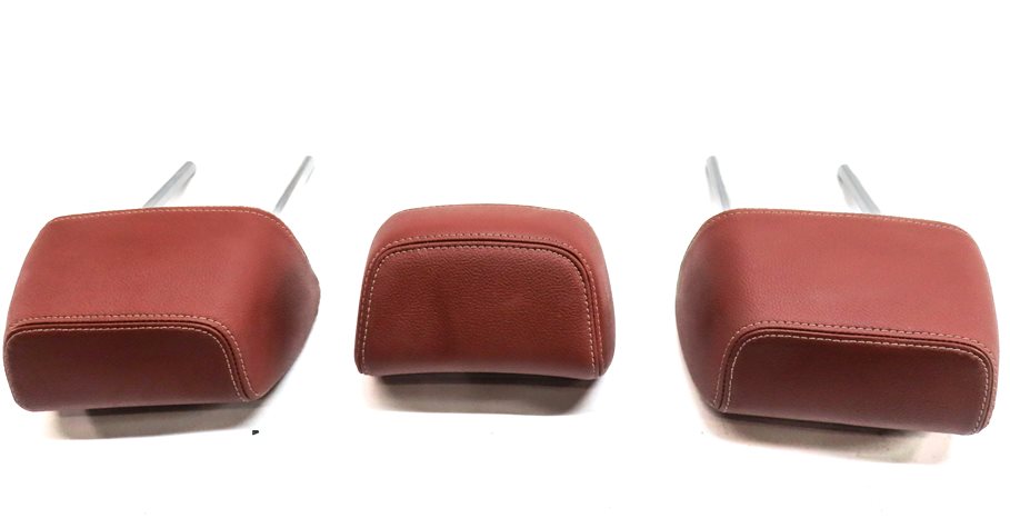 Thumbnail 6: 2011-2017 BMW X3 F25 REAR LEFT CENTER RIGHT SEAT HEADREST HEAD REST SET/3(Red)