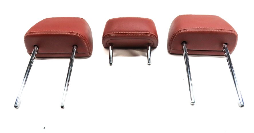 Thumbnail 7: 2011-2017 BMW X3 F25 REAR LEFT CENTER RIGHT SEAT HEADREST HEAD REST SET/3(Red)