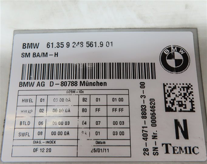 Thumbnail 4: 12-19 BMW 3 5 7 X3 X4 F01 F10 F25 F26 F30 FRONT LEFT / RIGHT SEAT CONTROL MODULE