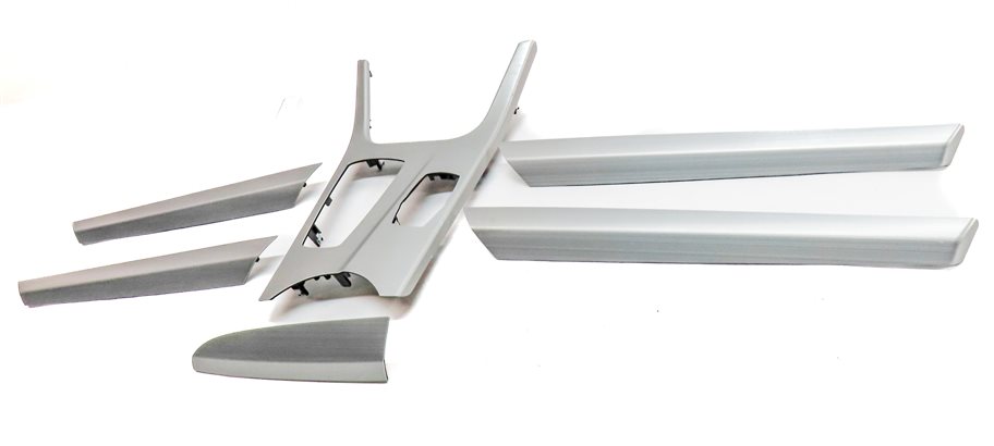 Thumbnail 2: 2011 BMW X3 (F25) INTERIOR DASH CENTER CONSOLE DOOR TRIM SET/6 (Aluminum)