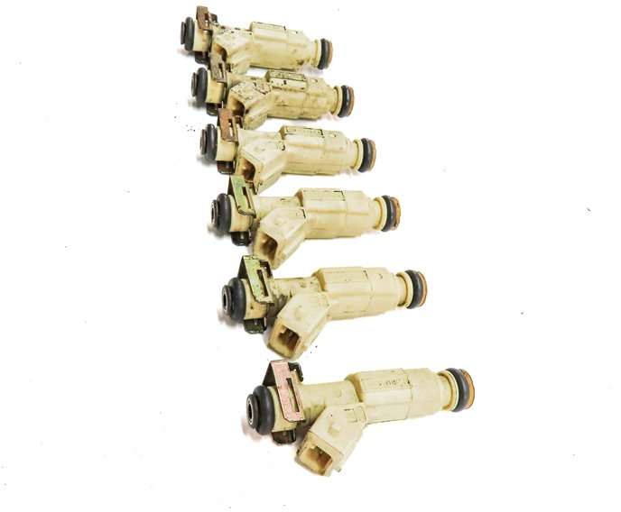 Thumbnail 3: 2001-2006 PORSCHE 911 BOXSTER (986 996) 2.7L M96 FUEL INJECTOR SET-6