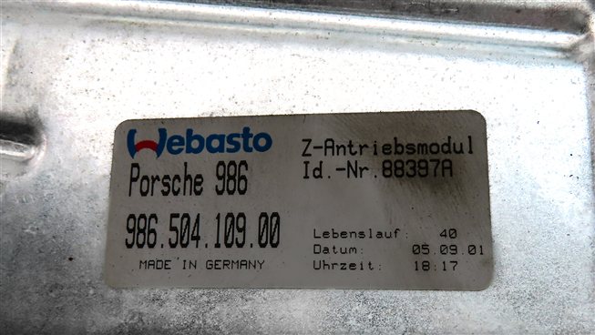 Thumbnail 9: 1997-2002 PORSCHE BOXSTER (986) REAR TRUNK LID SPOILER WING ASSEMBLY (Silver)
