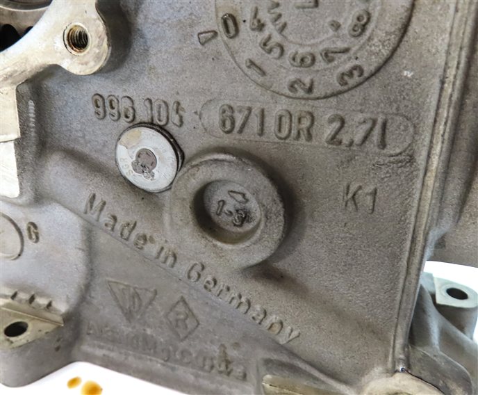 Thumbnail 8: 00-02 PORSCHE BOXSTER (986) 2.7L M96 ENGINE LEFT CYLINDER HEAD ASSEMBLY w/ COVER