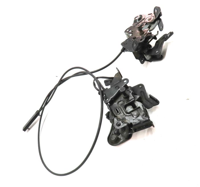 Thumbnail 3: 2012 BMW 528I (F10) FRONT LEFT & RIGHT HOOD BONNET LID LOCK LATCH CABLE SET/2