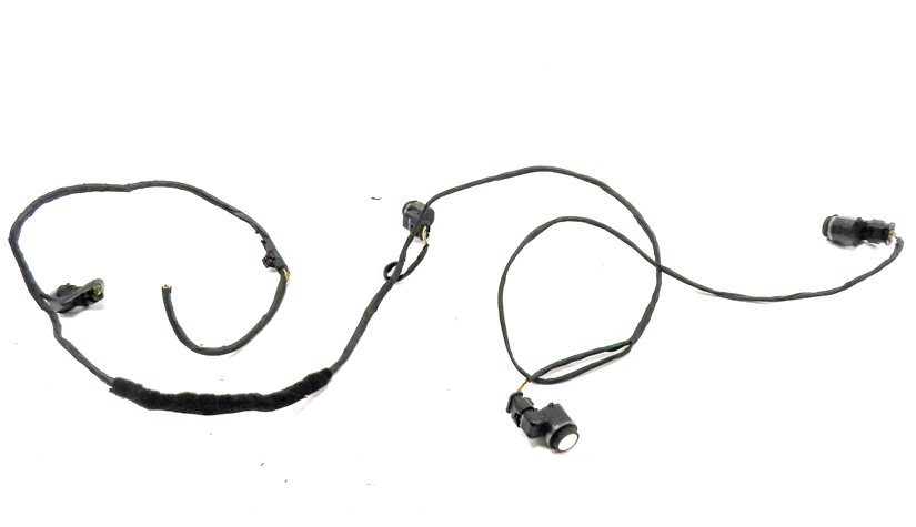 Thumbnail 2: 12 BMW 528I F10 REAR PARK ASSIST PDC DISTANCE CONTROL SENSOR WIRE SET/4 (White)