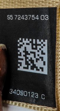 Thumbnail 9: 12 BMW 528I F10 REAR LEFT CENTER RIGHT SEATBELT SEAT BELT RETRACTOR SET/3(Beige)