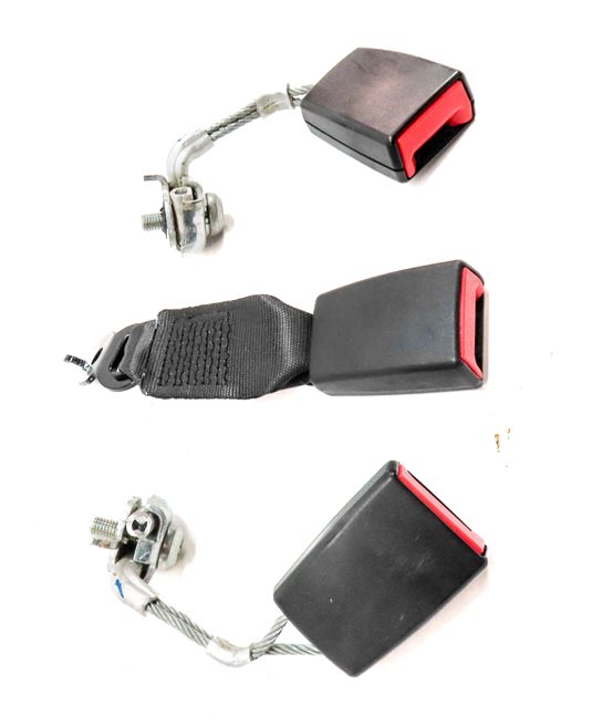 Thumbnail 3: 2012 BMW 528I (F10) REAR LEFT CENTER RIGHT SEATBELT BUCKLE RECEIVER SET/3