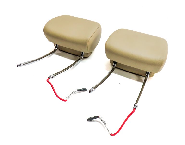 11-13 BMW GT 5-SERIES (F07 F10) FRONT LEFT & RIGHT SEAT HEADREST SET-2 (Beige)