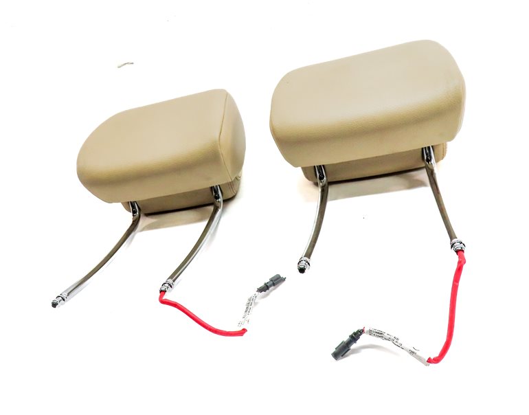 Thumbnail 2: 11-13 BMW GT 5-SERIES (F07 F10) FRONT LEFT & RIGHT SEAT HEADREST SET-2 (Beige)
