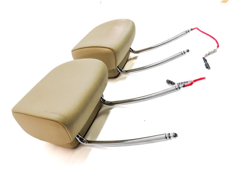 Thumbnail 4: 11-13 BMW GT 5-SERIES (F07 F10) FRONT LEFT & RIGHT SEAT HEADREST SET-2 (Beige)