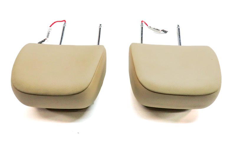 Thumbnail 5: 11-13 BMW GT 5-SERIES (F07 F10) FRONT LEFT & RIGHT SEAT HEADREST SET-2 (Beige)