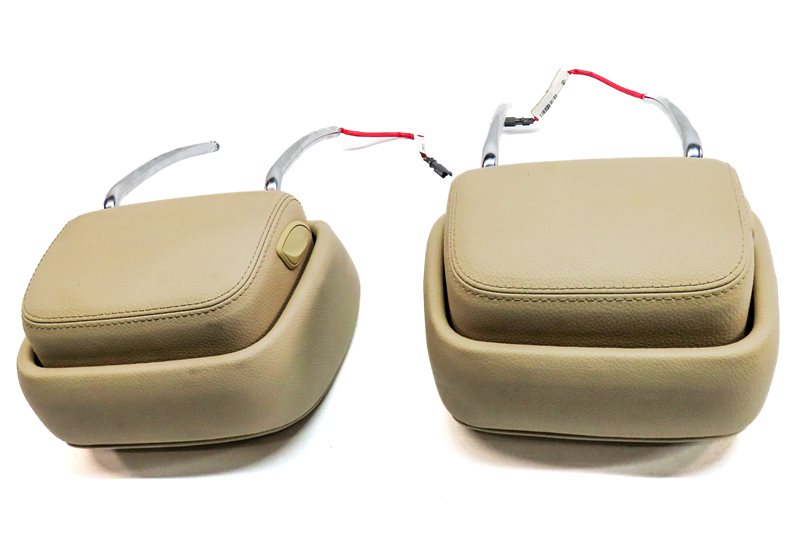 Thumbnail 6: 11-13 BMW GT 5-SERIES (F07 F10) FRONT LEFT & RIGHT SEAT HEADREST SET-2 (Beige)