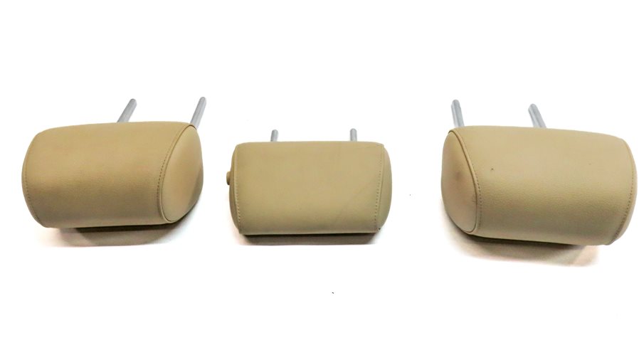 Thumbnail 3: 11-16 BMW GT 5-SERIES (F07 F10) REAR LEFT CENTER RIGHT SEAT HEADREST SET (Beige)