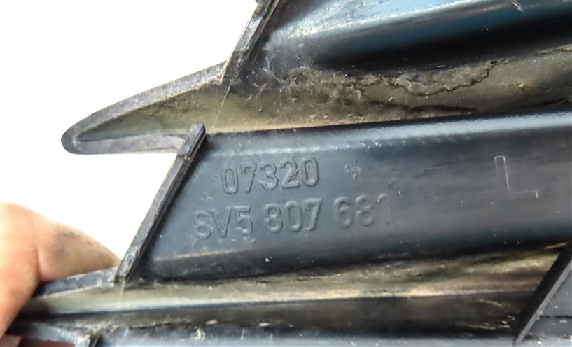 Thumbnail 7: 2016. AUDI A3 (8V) FRONT LEFT DRIVER LOWER BUMPER AIR VENT TRIM GRILLE END