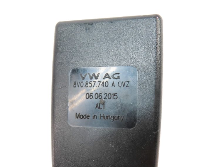Thumbnail 9: 2016. AUDI A3 (8V) REAR LEFT CENTER RIGHT SEAT SEATBELT BUCKLE RECEIVER SET/3