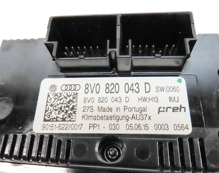 Thumbnail 9: 2015-2018 AUDI A3 S3 (8V) FRONT DUAL ZONE HEATER A/C TEMPERATURE CONTROL PANEL