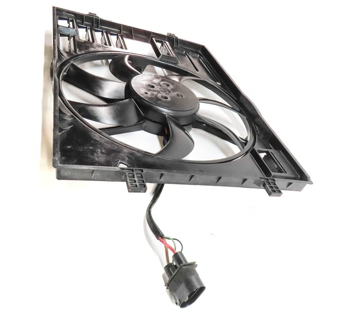Thumbnail 3: 15-16 AUDI A3 (8V) 1.8L TURBO ENGINE RADIATOR COOLING FAN & SHROUD ASSEMBLY