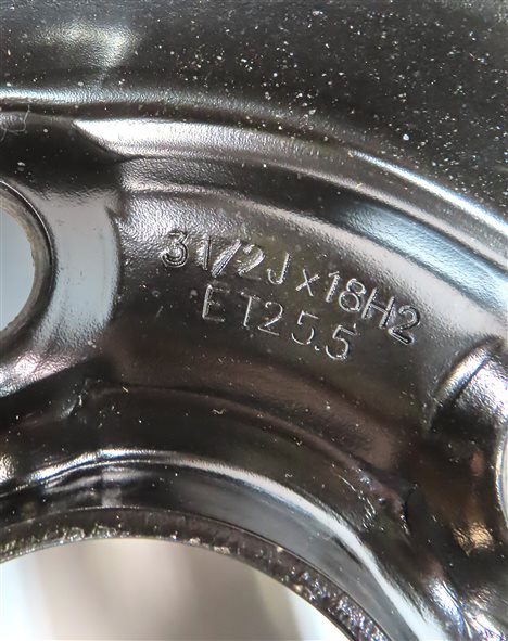 Thumbnail 6: 15-18 VW JETTA AUDI A3 S3 (8V) 18x3.5" EMERGENCY ROADSIDE SPARE TIRE WHEEL RIM