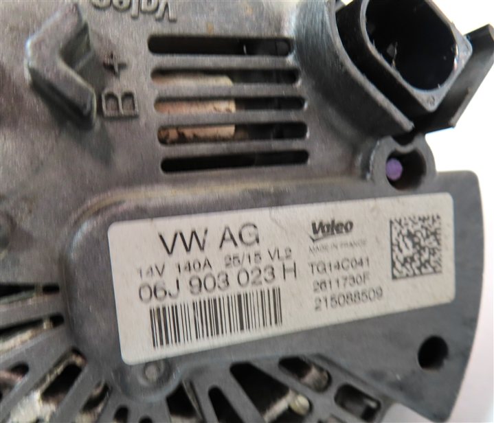 Thumbnail 7: 15-18 AUDI A3 S3 TT VW GOLF 8V MQB MK3 1.8L 2.0L TURBO 140 AMP VALEO ALTERNATOR
