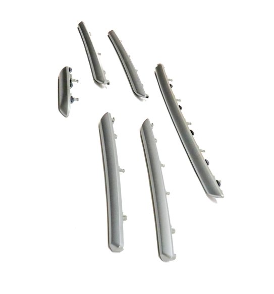Thumbnail 3: 2016. AUDI A3 (8V) INTERIOR DASH DOOR TRIM PANEL MOULDING SET/6 (Micrometallic)