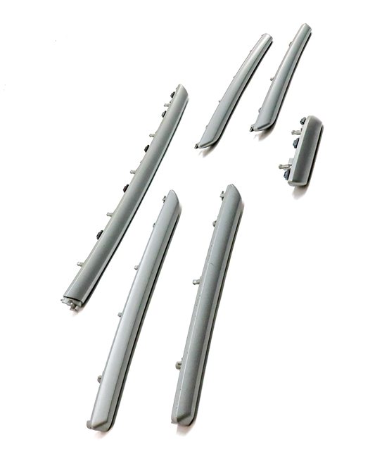 Thumbnail 4: 2016. AUDI A3 (8V) INTERIOR DASH DOOR TRIM PANEL MOULDING SET/6 (Micrometallic)