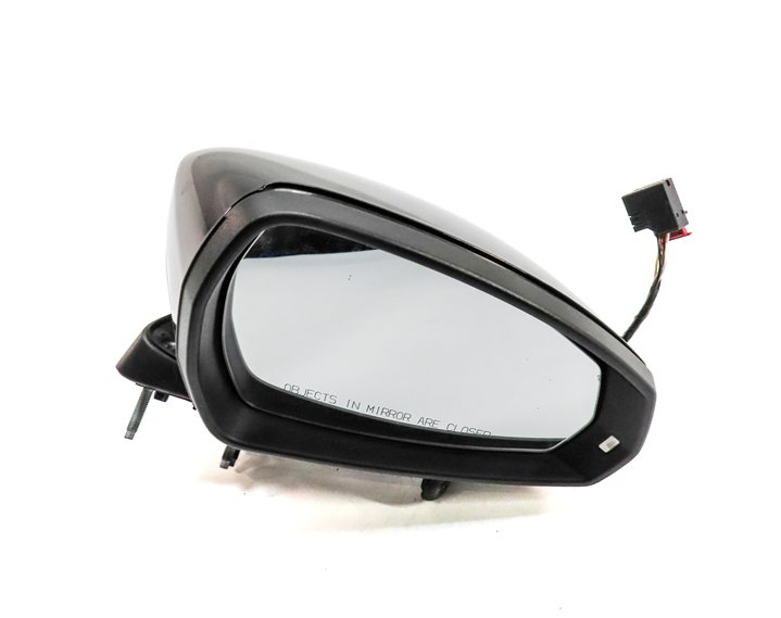 15-18 AUDI A3 S3 (8V) RIGHT PASSENGER MANUAL FOLD HEATED DOOR MIRROR (Black)