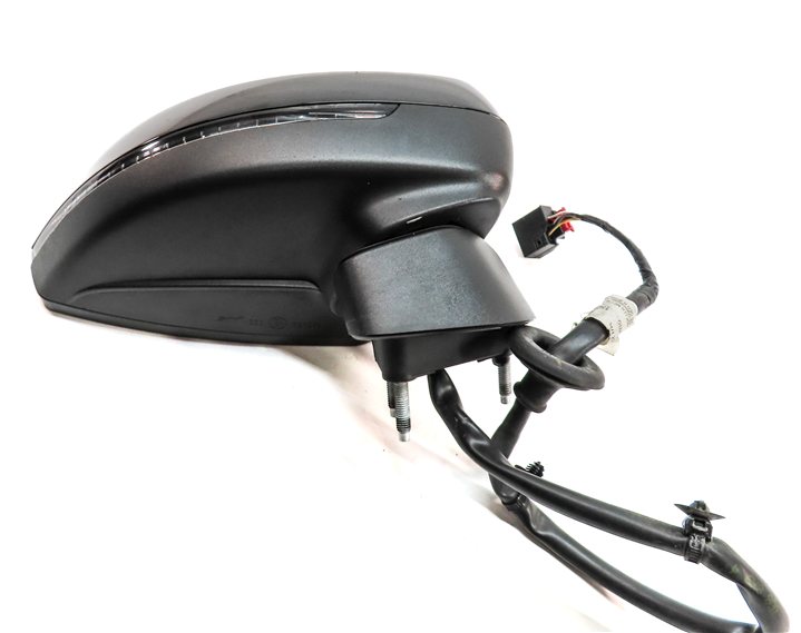 Thumbnail 7: 15-18 AUDI A3 S3 (8V) RIGHT PASSENGER MANUAL FOLD HEATED DOOR MIRROR (Black)