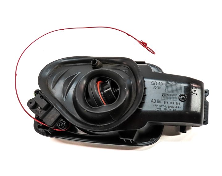 Thumbnail 7: 15-18 AUDI A3 S3 8V FUEL TANK FILLER GAS TANK DOOR FLAP COVER w/HOUSING (Black)