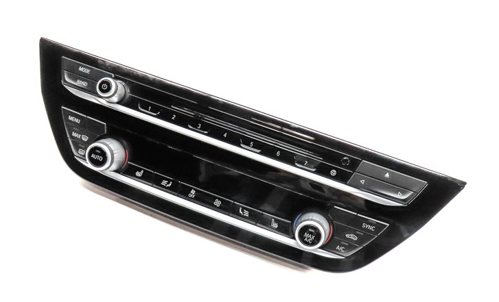 18-21 BMW X3 X4 X4M (G01 G02) FRONT AC HEATER CLIMATE CONTROL PANEL w/ CD PLAYER