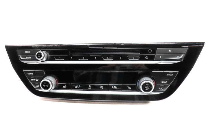 Thumbnail 3: 18-21 BMW X3 X4 X4M (G01 G02) FRONT AC HEATER CLIMATE CONTROL PANEL w/ CD PLAYER