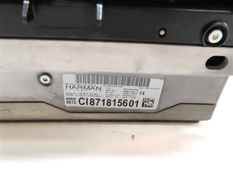 Thumbnail 6: 2017-2021 BMW 5 6GT 7 X3 X4 (G30 G32 G11 G01 G02) CD PLAYER AM FM RADIO RECEIVER