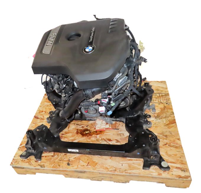 Thumbnail 9: 17-19 BMW 530i X3 X4 (G01 G02 G30) AWD B46B20B 2.0L B46 ENGINE ASSEMBLY (70k)