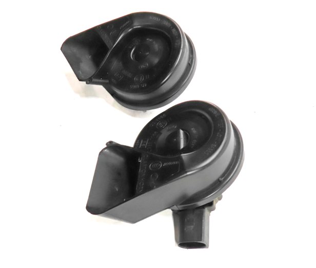Thumbnail 4: 2007-2015 AUDI Q7 R8 (4L 4S) HIGH & LOW TONE NOTE SIGNAL SAFETY HORN SET-2