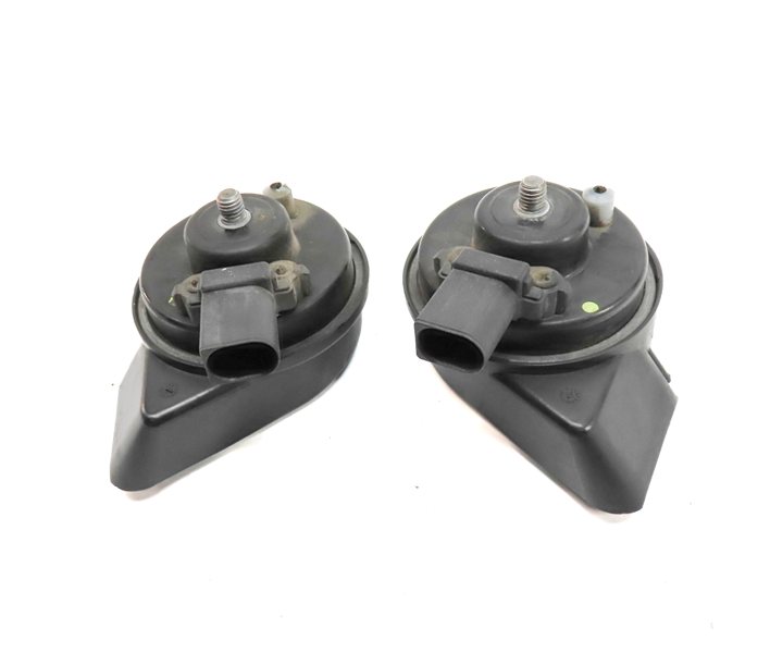 Thumbnail 5: 2007-2015 AUDI Q7 R8 (4L 4S) HIGH & LOW TONE NOTE SIGNAL SAFETY HORN SET-2