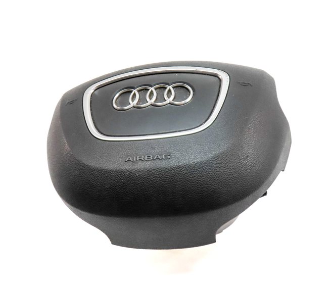 Thumbnail 2: 2011-2015 AUDI Q7 (4L) LEFT DRIVER STEERING WHEEL SRS AIRBAG AIR BAG (BLACK)