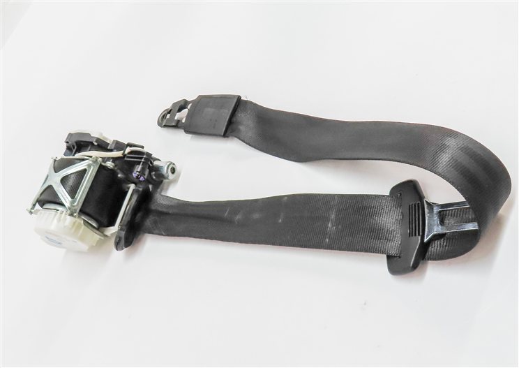 Thumbnail 3: 2007-2009 AUDI Q7 (4L) FRONT LEFT DRIVER SEAT SEATBELT RETRACTOR (Black)