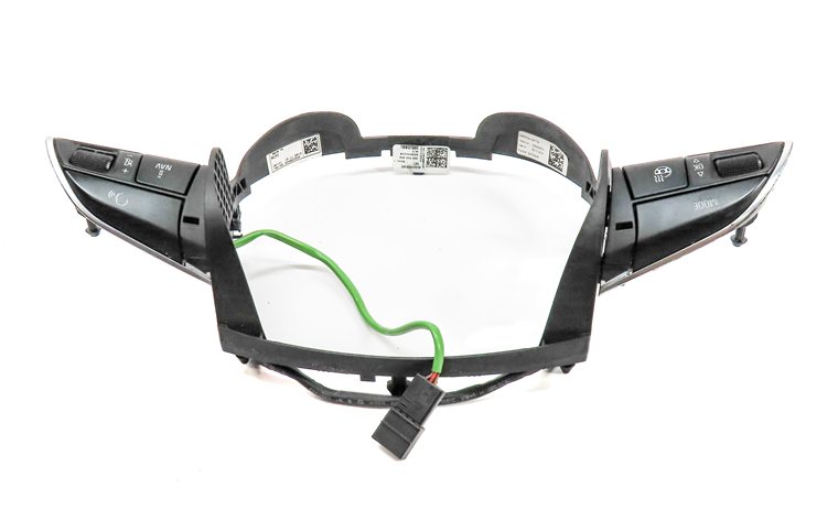 Thumbnail 5: 13 AUDI Q7 (4L) DRIVER HEATED STEERING WHEEL MEDIA NAVIGATION SELECT SWITCH SET