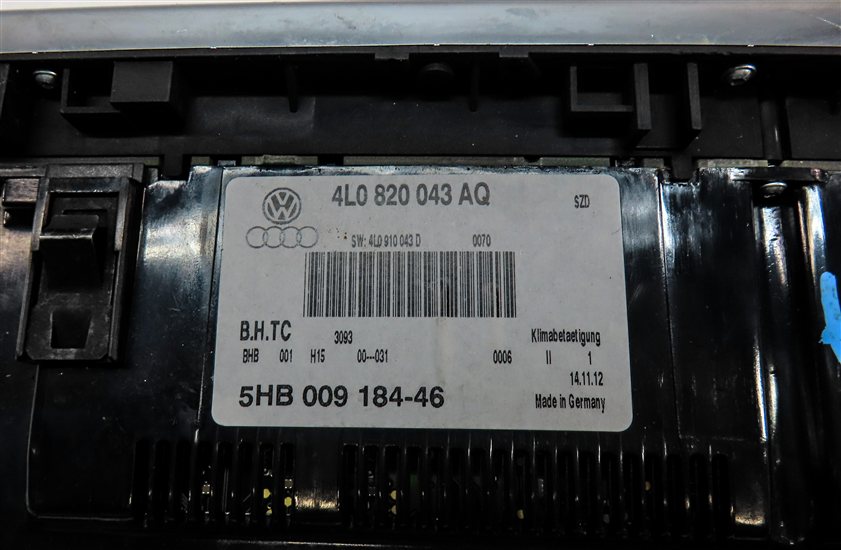 Thumbnail 9: 2013-2015 AUDI Q7 (4L) FRONT HEATER A/C TEMPERATURE CLIMATE CONTROL PANEL