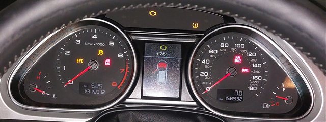 Thumbnail 2: 13-15 AUDI Q7 4L 3.0L SUPER (CTWA) SPEEDOMETER IMMOBILIZER CONTROL MODULE SET/10