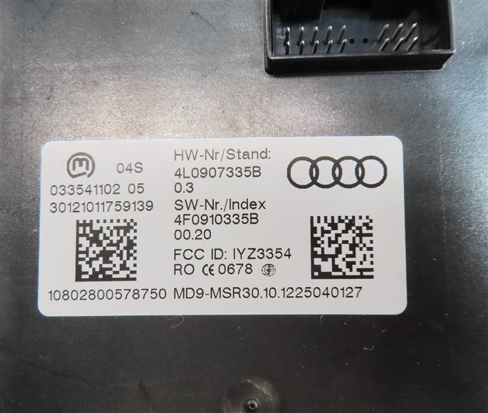 Thumbnail 21: 13-15 AUDI Q7 4L 3.0L SUPER (CTWA) SPEEDOMETER IMMOBILIZER CONTROL MODULE SET/10