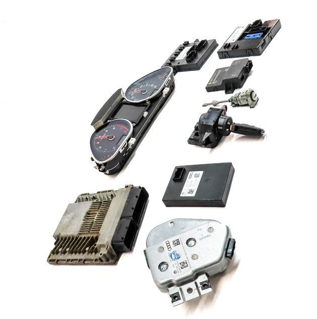 Thumbnail 5: 13-15 AUDI Q7 4L 3.0L SUPER (CTWA) SPEEDOMETER IMMOBILIZER CONTROL MODULE SET/10