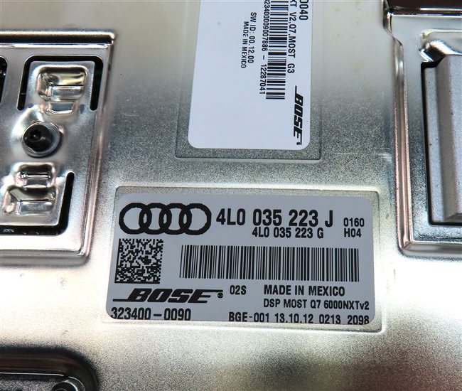 Thumbnail 11: 2013-2015 AUDI Q7 (4L) RADIO STEREO BOSE AUDIO AMP AMPLIFIER (OPTION 8RY)