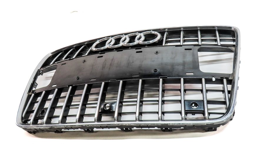 Thumbnail 2: 2010-2015 AUDI Q7 (4L) FRONT MAIN CENTER HOOD GRILLE AIR VENT TRIM (BLACK)