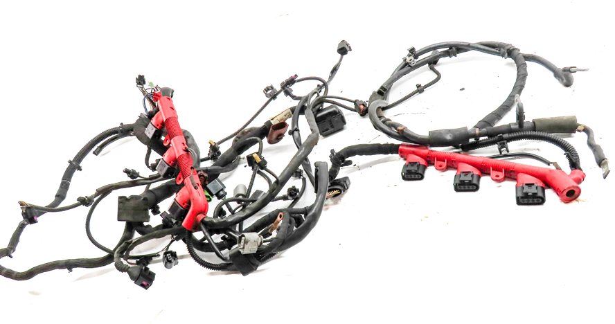 Thumbnail 2: 2013 AUDI Q7 (4L) 3.0L SUPER (CTWA) ENGINE MOTOR WIRE WIRING HARNESS LOOM