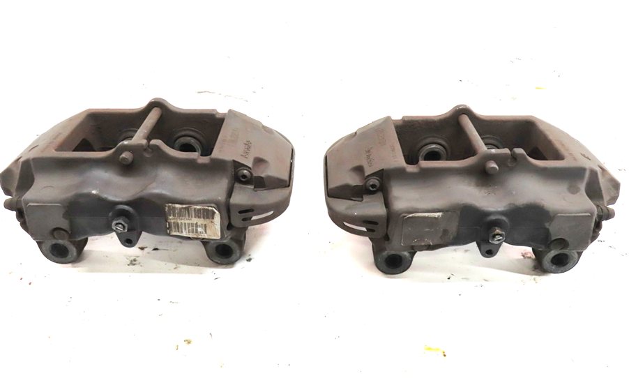 Thumbnail 5: 04-15 VW TOUAREG AUDI Q7 4L REAR LEFT & RIGHT ABS DISC BRAKE CALIPER SET2 BREMBO